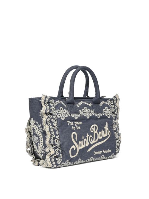 Borsa Colette Volant in cotone sangallo Denim Mc2 Saint Barth | COL002700485L